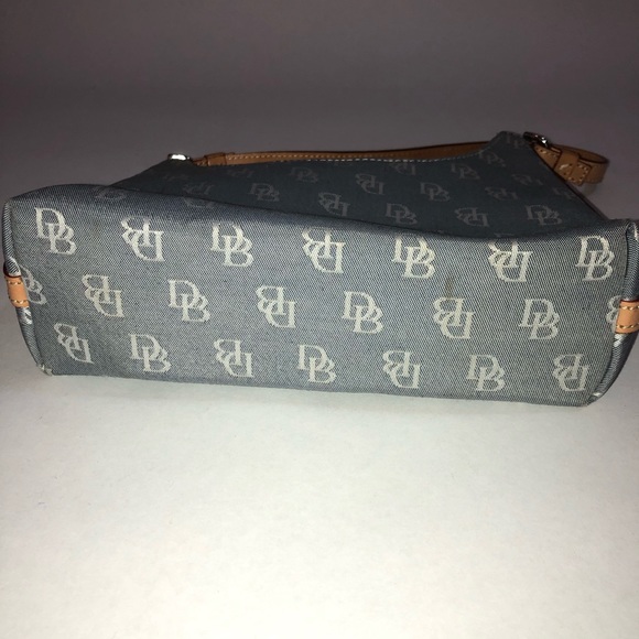 Dooney & Bourke Blue Monogram Small Shoulder Bag - Picture 4 of 5